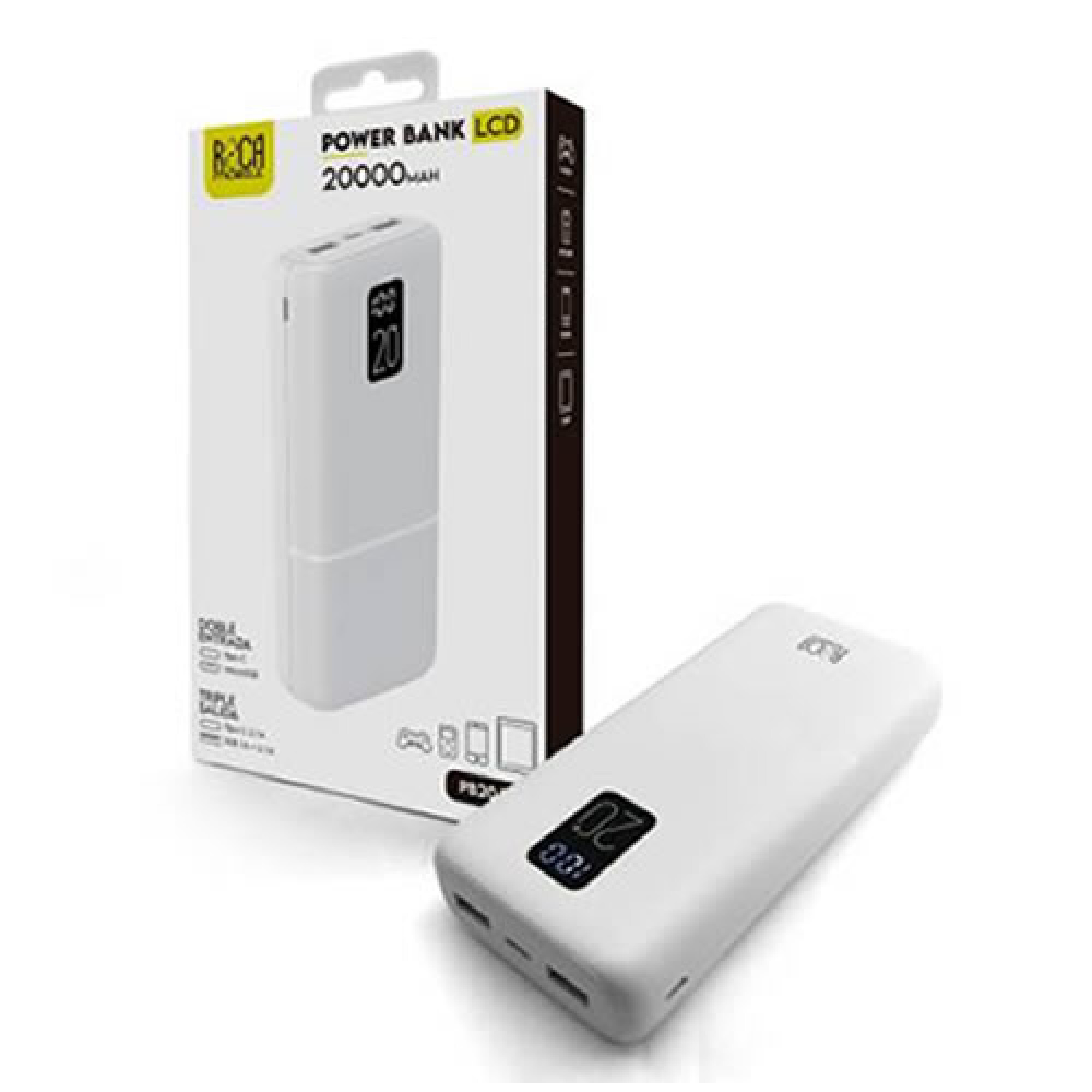 Cargador de bateria portatil Power Bank ROCA - de 20000 mAh — LST