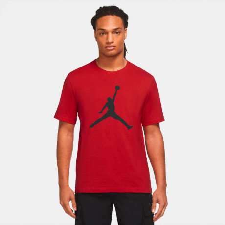 Remera M J Jumpman Manga Corta Media larga de Hombre Rojo