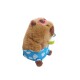 Peluche capibara con ropa verde