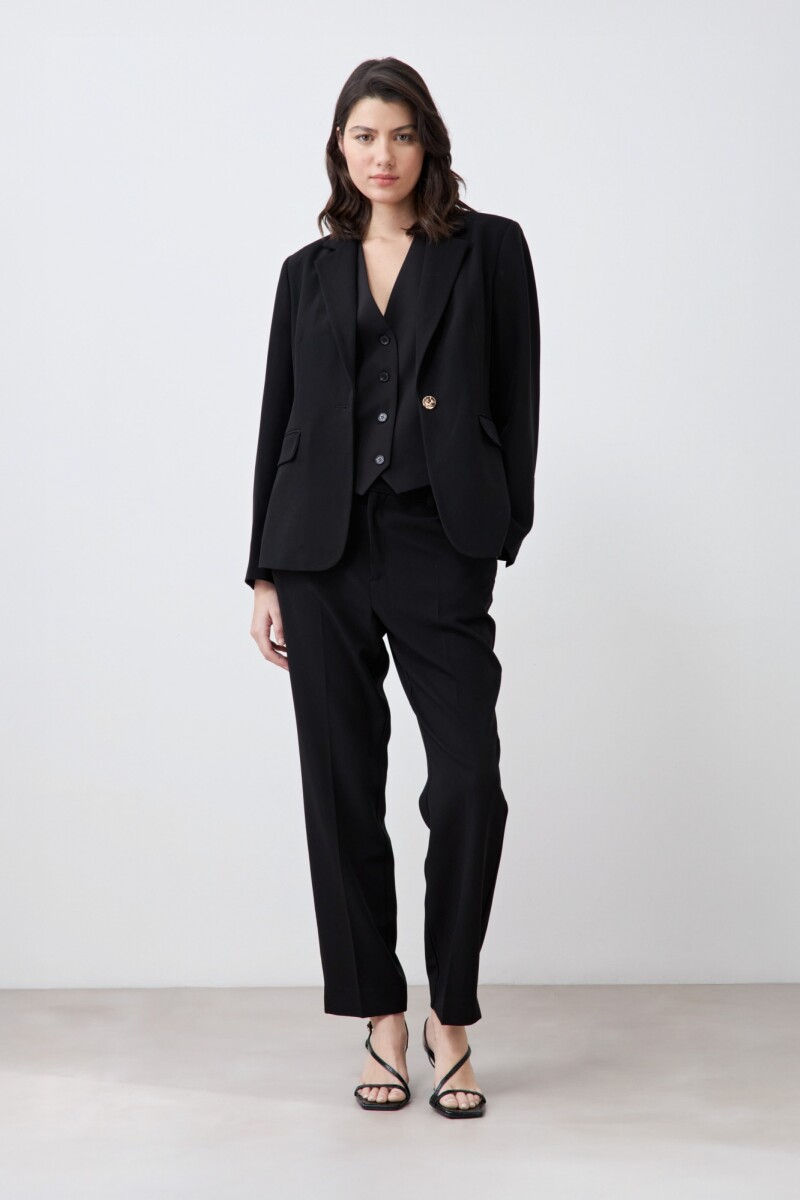 Blazer clásico un botón negro