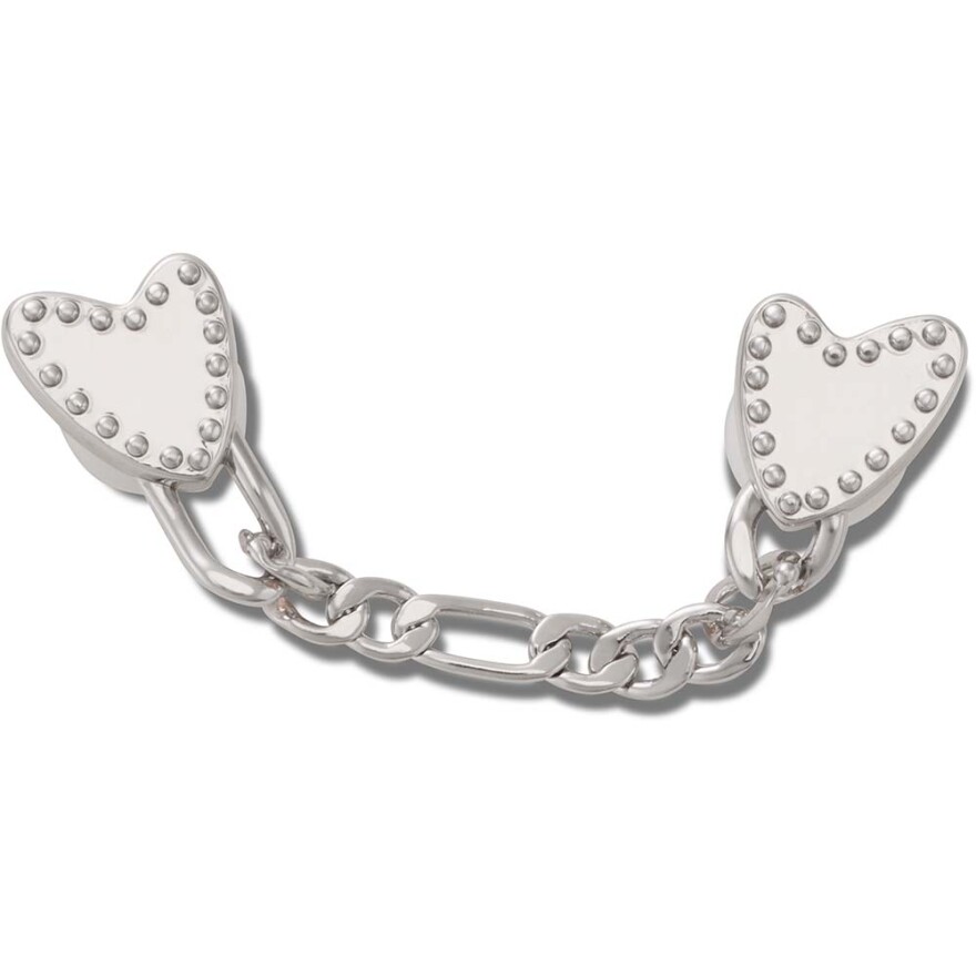 Jibbitz Silver Heart Mini Chain Multicolor