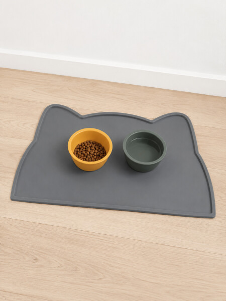 ALFOMBRA LISA CATS GRIS