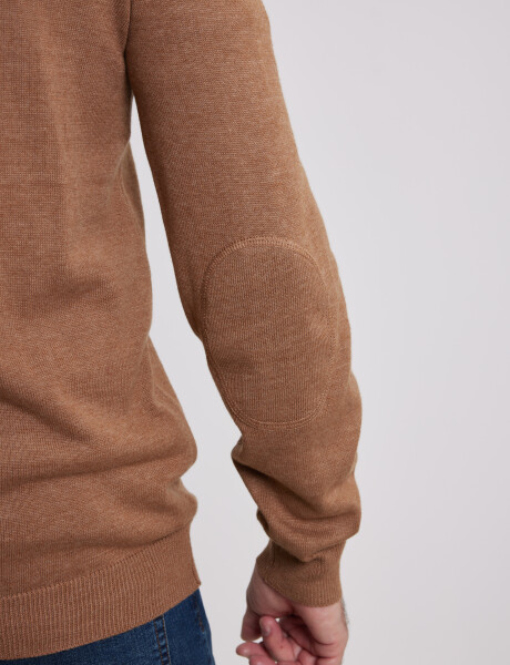 470656 CARDIGAN HARRINGTON LABEL Camel