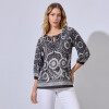 Blusa Printed NEGRO/BLANCO