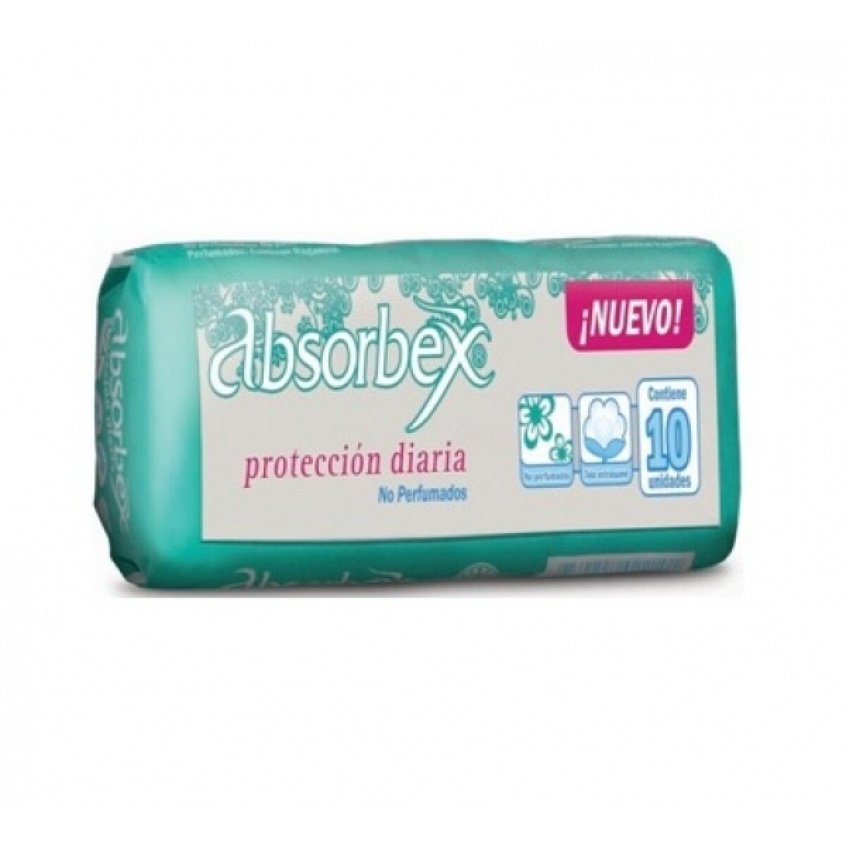 Protectores Diarios Absorbex Sin Perfume x10 | Protección Suave y Segura 