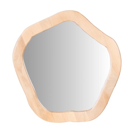 ESPEJO IRREGULAR MADERA NATURAL-BEIGE DAVERLY
