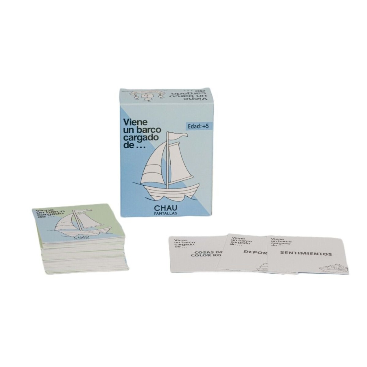 Chau Pantallas Cartas Grandes Viene un barco cargado de... 
