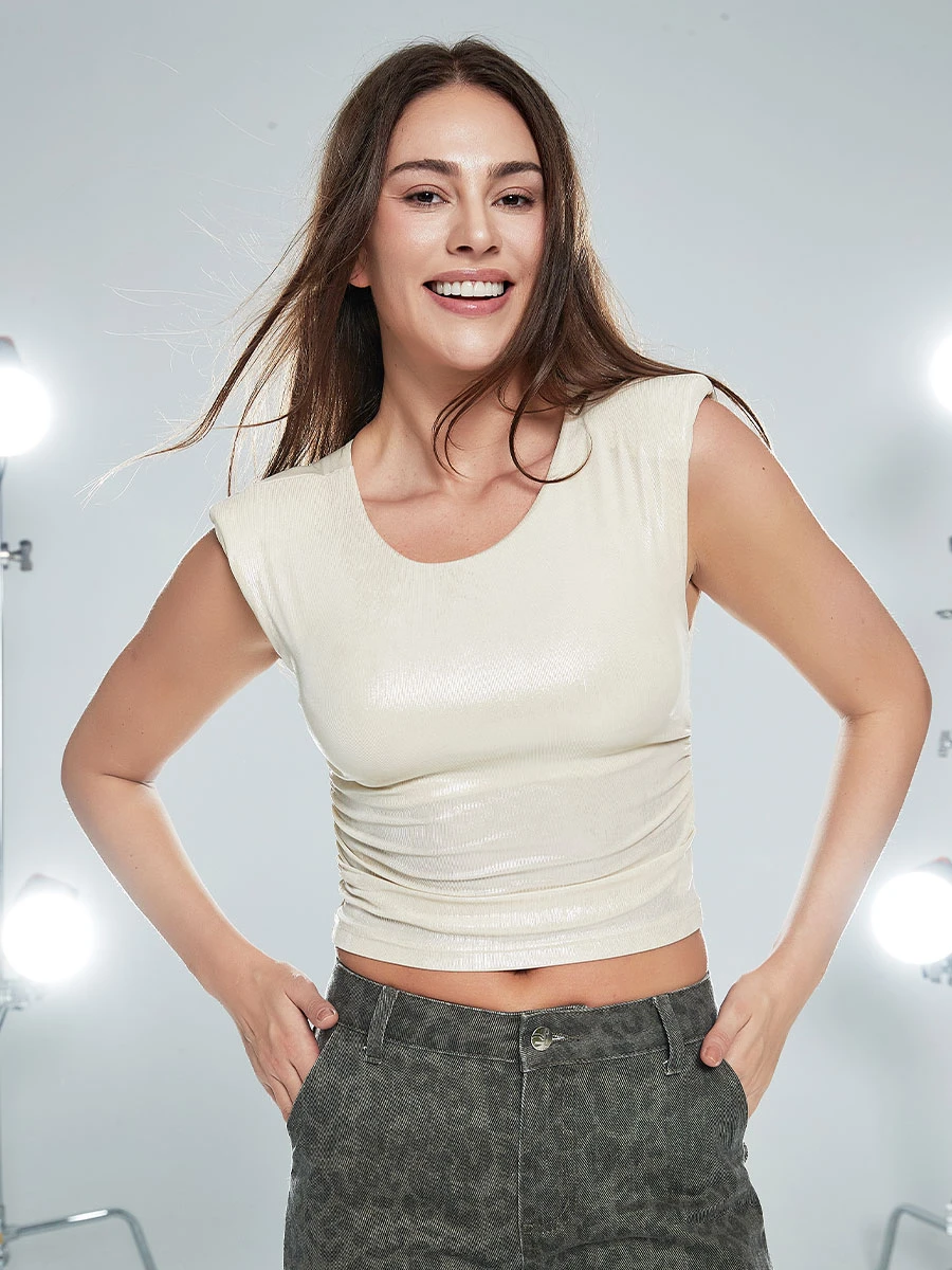 TOP FALKA - BEIGE 
