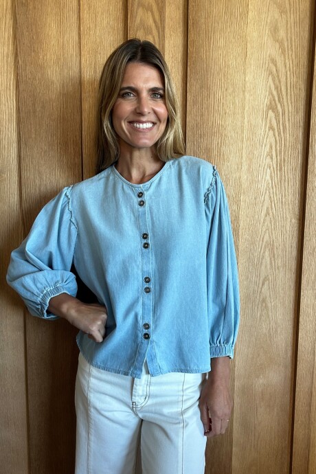 Camisa Melón Denim Celeste