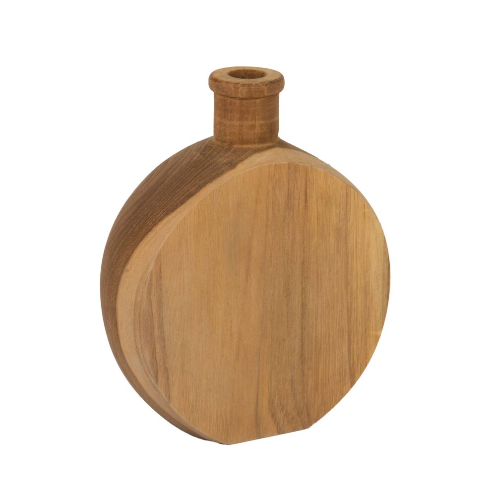 JARRÓN DECORATIVO MADERA NATURAL-BEIGE MIDDLE
