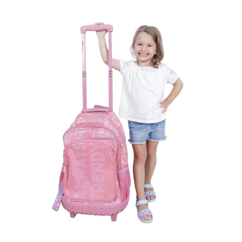 Mochila Escolar con Carrito Reforzado Trendy