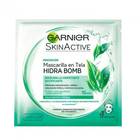 Garnier SkinActive Mascarilla Facial en Tela Hidra Bomb Garnier SkinActive Mascarilla Facial en Tela Hidra Bomb
