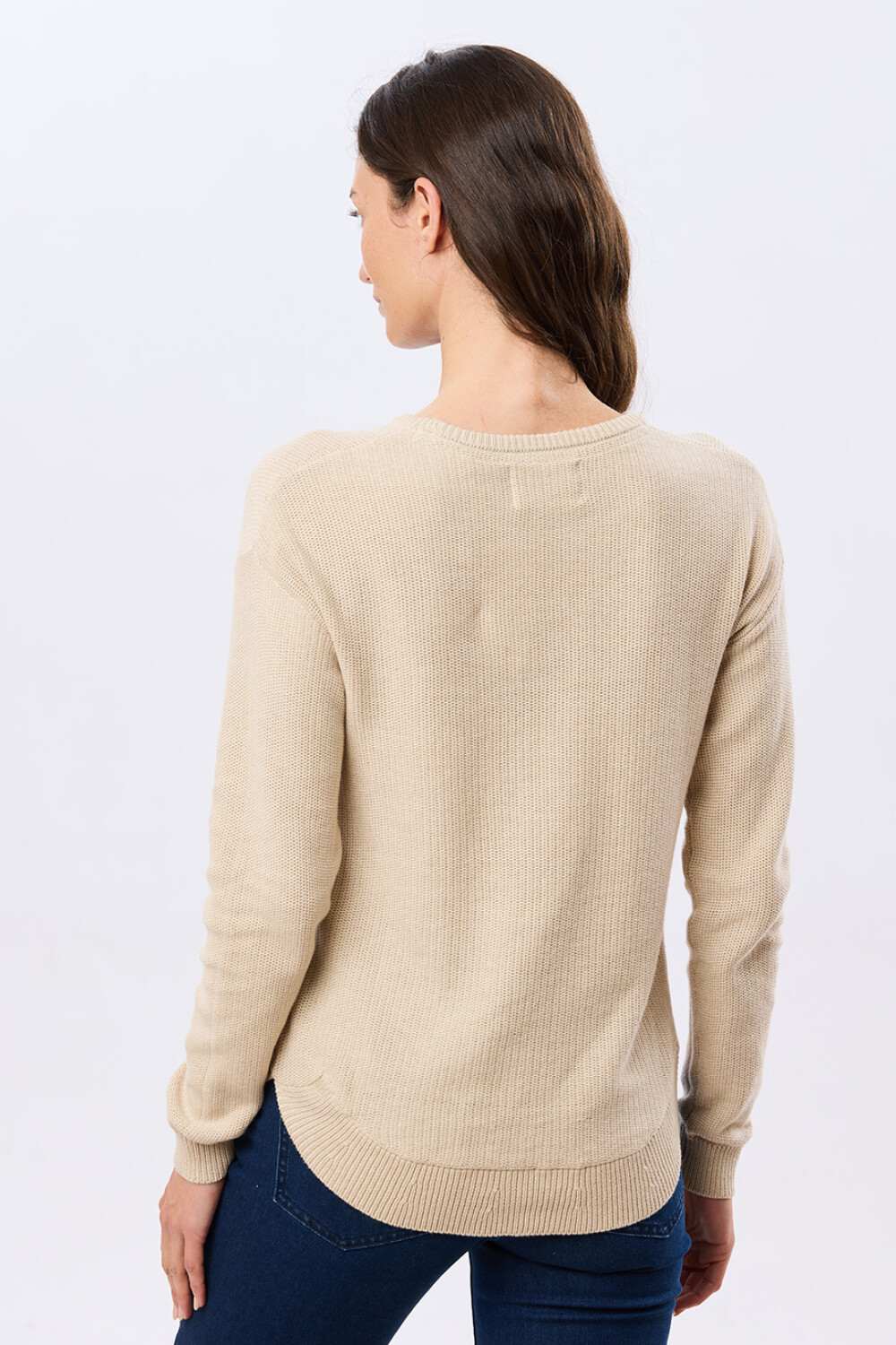 BUZO LISO TEJIDO Beige