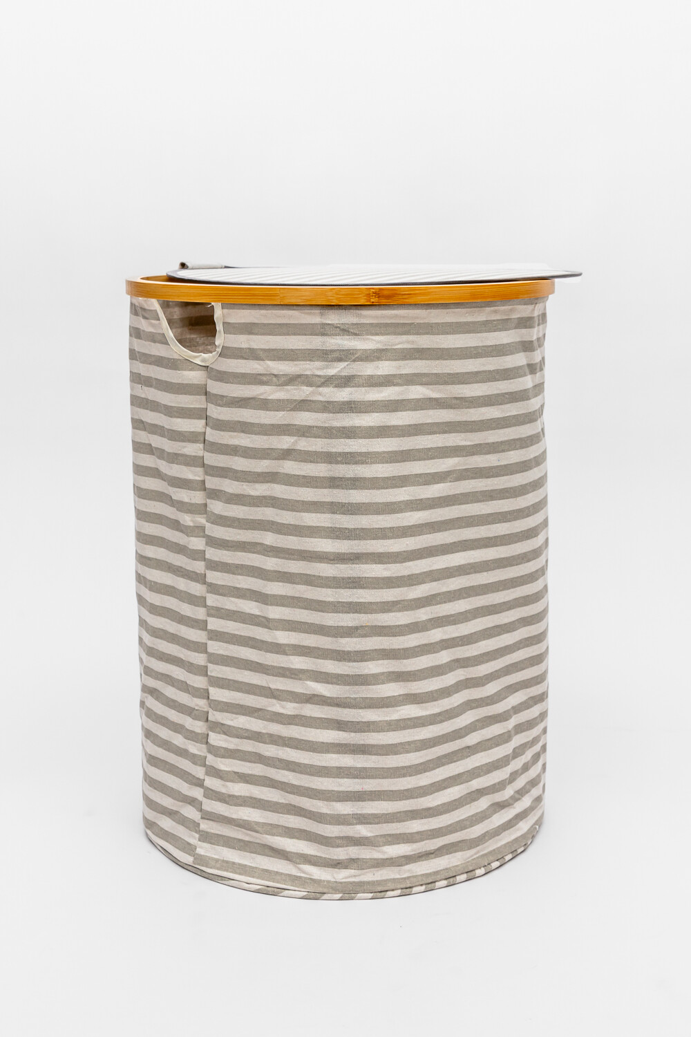 Cesto Aurien A Rayas C/tapa Estampado 2