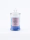 VELA FRASCO VIDRIO TAPA FRUTILLA AZUL