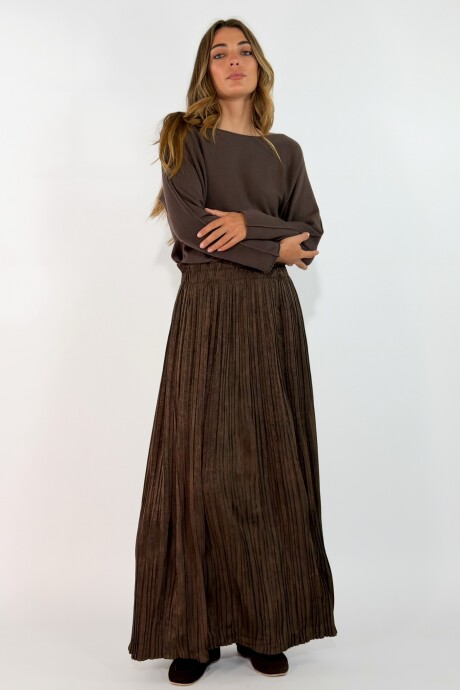 POLLERA MAKRAN Chocolate