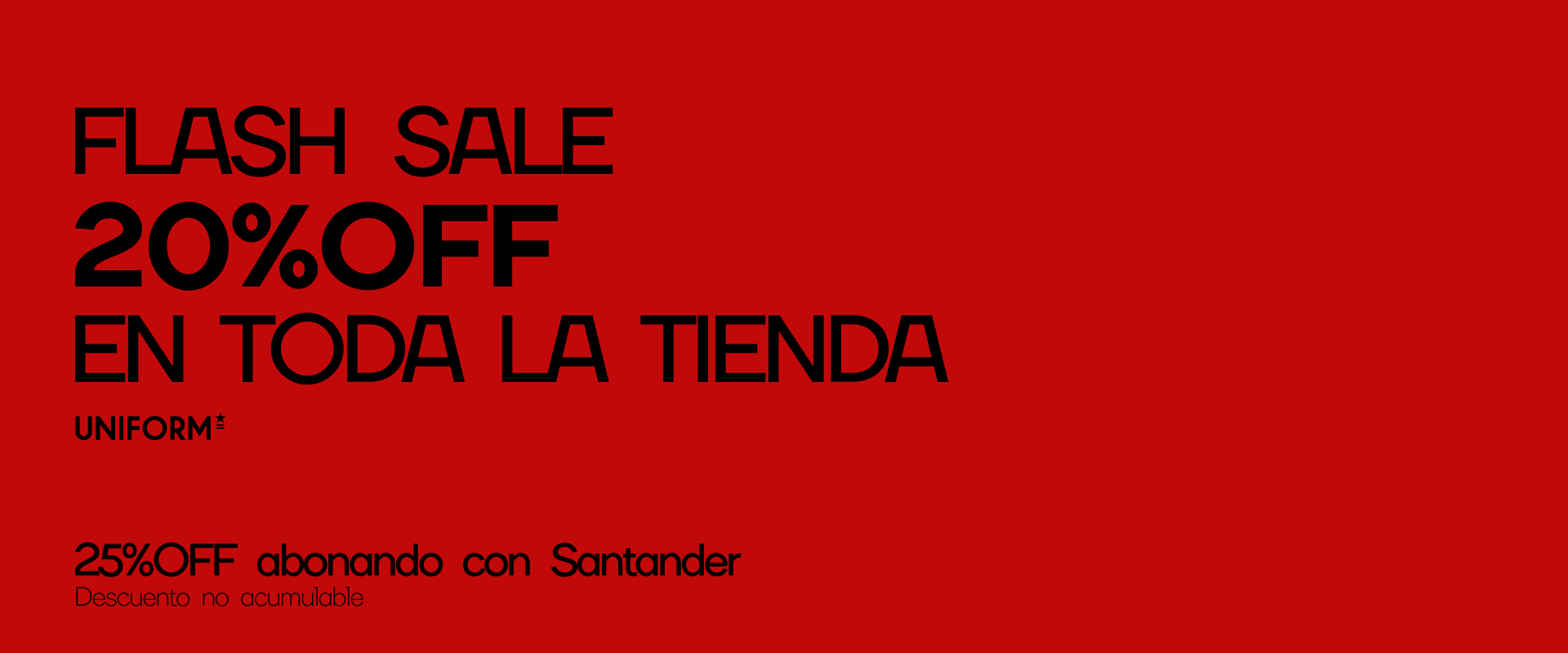 Flash Sale - 1° Mayo - 2026