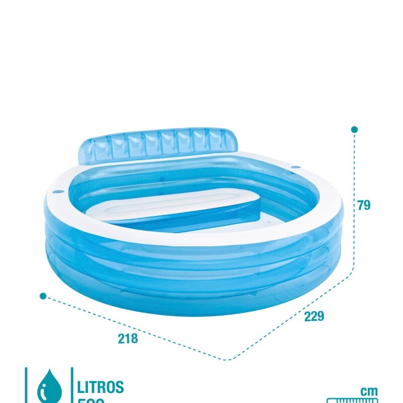 INTEX PISCINA INFLABLE SWIM CENTER CON ASIENTO Intex Piscina Inflable Swim Center Con Asiento