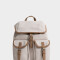 Mochilas Urbanas Mochila Con Solapa Beige "campus Club" - Marron Beige