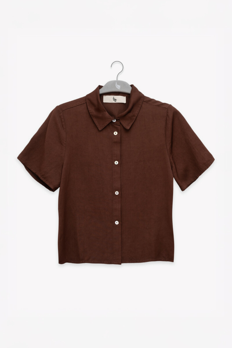 SHORT SLEEVE SHIRT Chocolate
