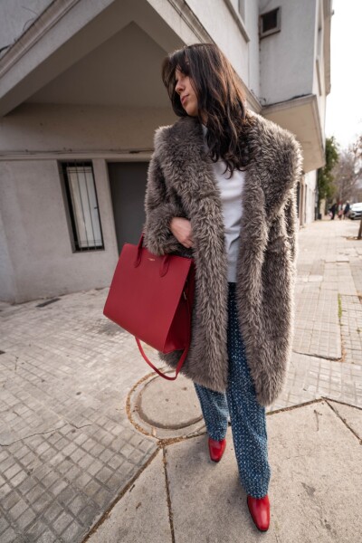 Cartera Diaga Bordó