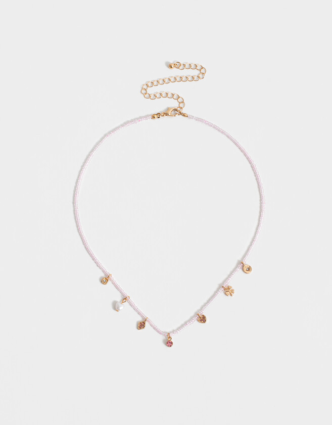 Collares Cortos Con mostacillas Collar Corto Beads Multidijes - Dorado