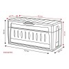 Baúl multiuso Rimax con tapa abatible y manijas 315 Litros Baúl multiuso Rimax con tapa abatible y manijas 315 Litros