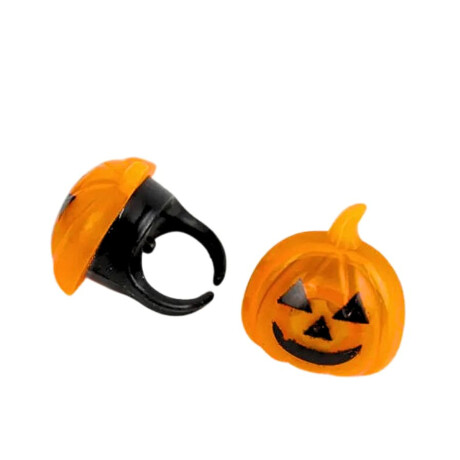 Anillos infantiles Halloween temáticos Naranja