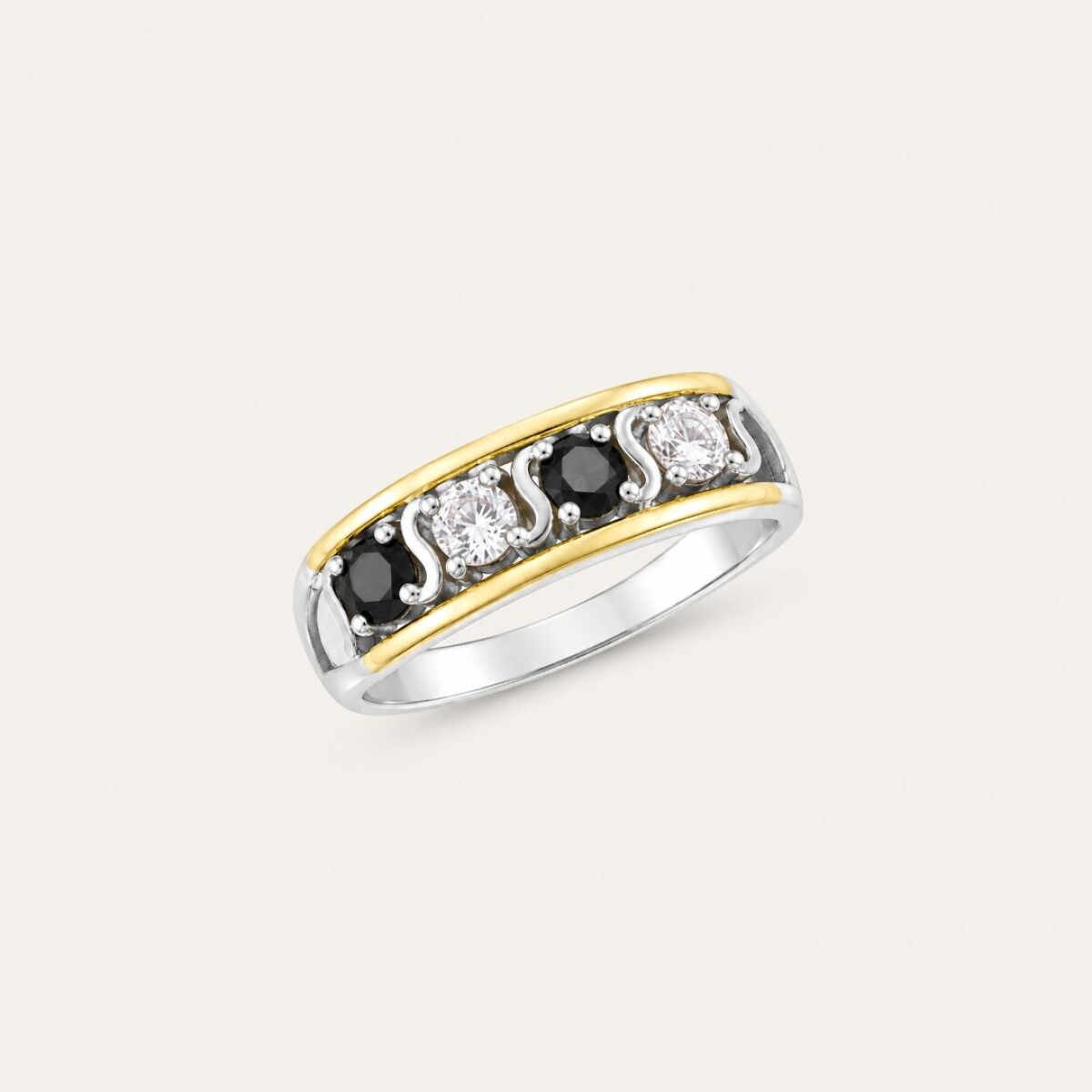 Anillo Bianca - Plata y Oro 