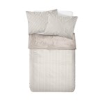 JUEGO DE SABANAS ALGODON 180H FULL 140x190+30CM RAYAS BEIGE CANNON JUEGO DE SABANAS ALGODON 180H FULL 140x190+30CM RAYAS BEIGE CANNON