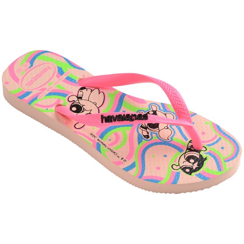 Ojotas Havaianas Kids Slim Powerpuff Girls Rosa