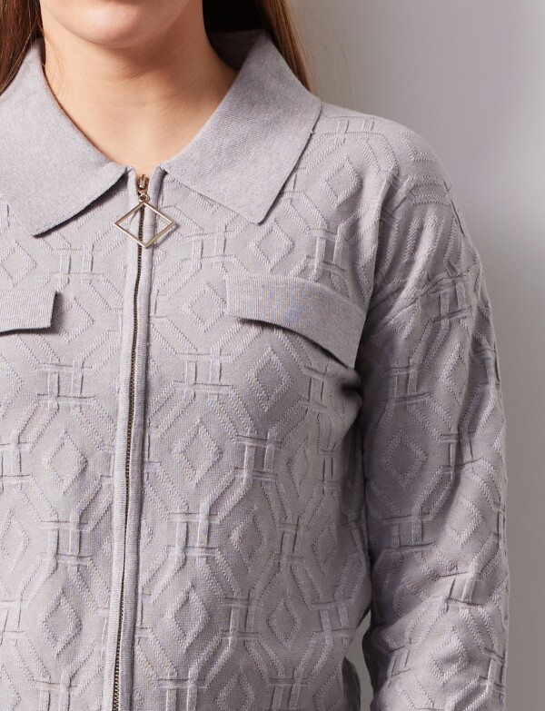 Cardigan Jacquard GRIS