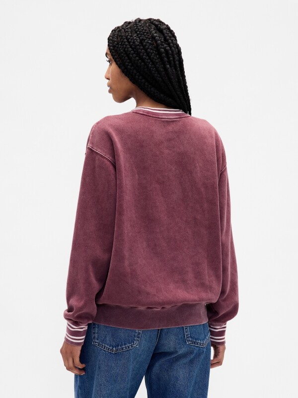 TUNIC LOGO PULLOVER TUSCAN RED WASH