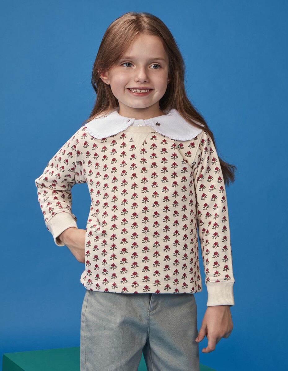 Sudadera Estampada - Crudo 