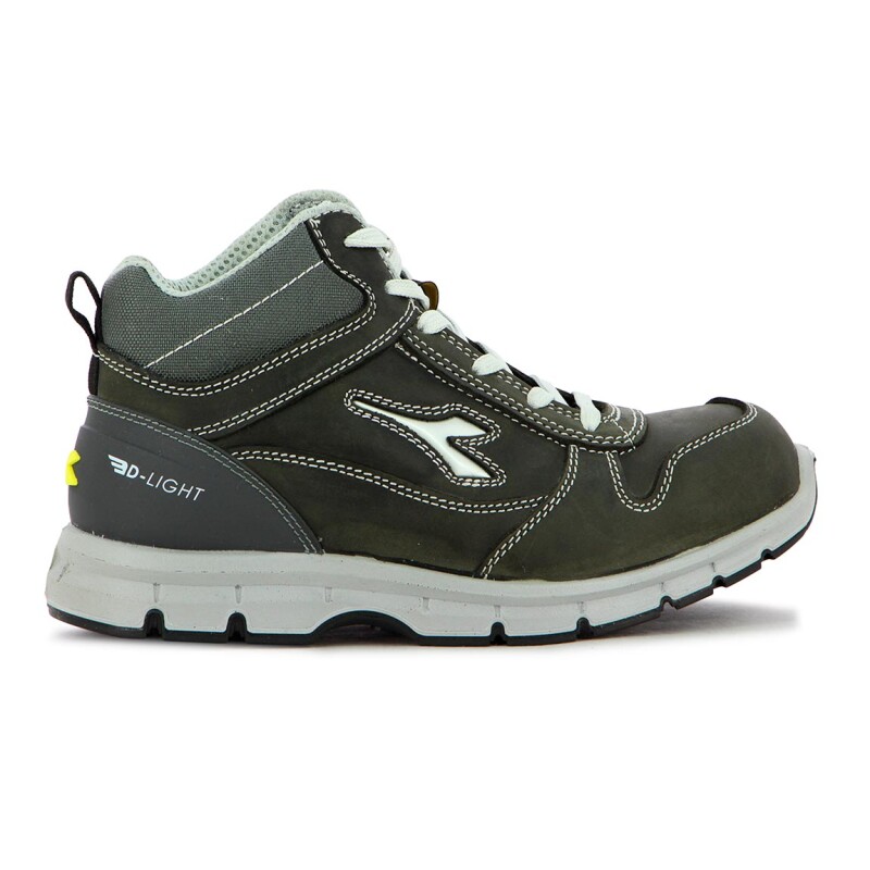DIADORA Safety Shoes UPPER PU OUTSOLERUN MID S3S Gris Oscuro