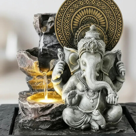 Fuente De Agua Ganesha Gris Fuente De Agua Ganesha Gris