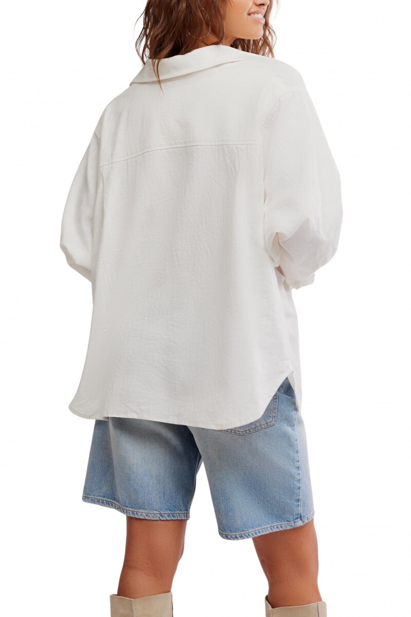 SABINE TAILORED SHIRT Marfil