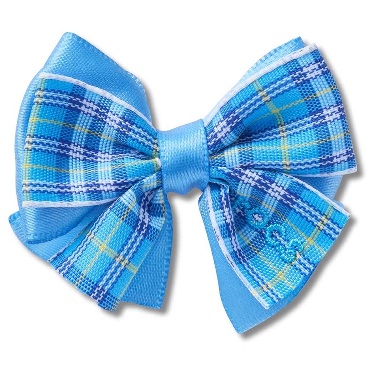 Blue Plaid Bow 