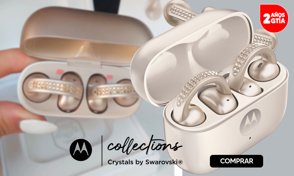 ¡Auriculares Moto Buds Loop By Swarovski® en súper oferta para mamá!