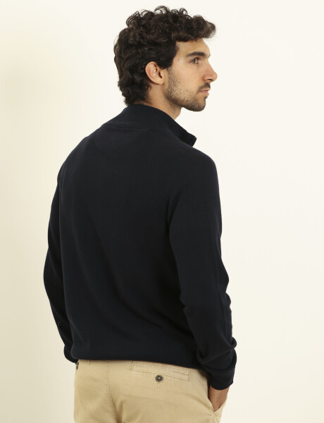 470452 CARDIGAN HARRINGTON LABEL Azul Oscuro