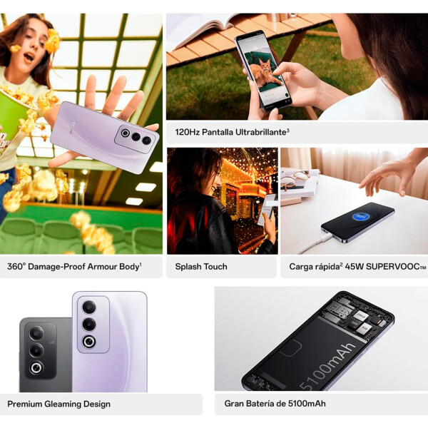 Oppo A80 8/256 Gb 5g CEL OPPO A80 8/256 5G VIOLETA
