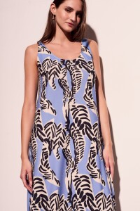 Vestido Print Celeste