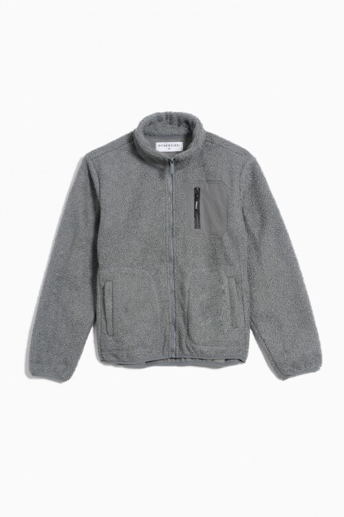 Campera en corderito GRIS