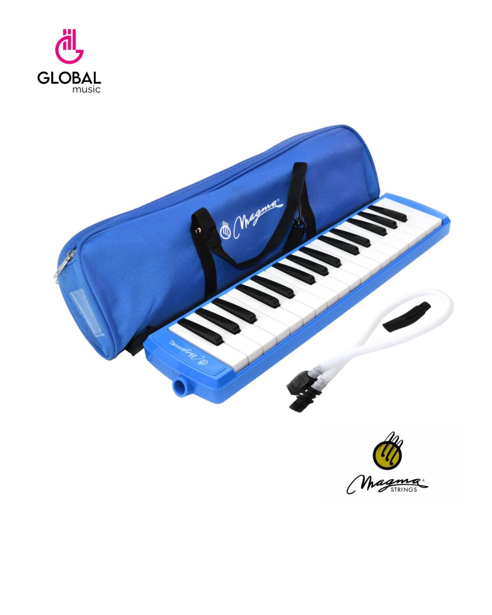 Melodica Magma azul "Piano" 32 notas con funda azul 