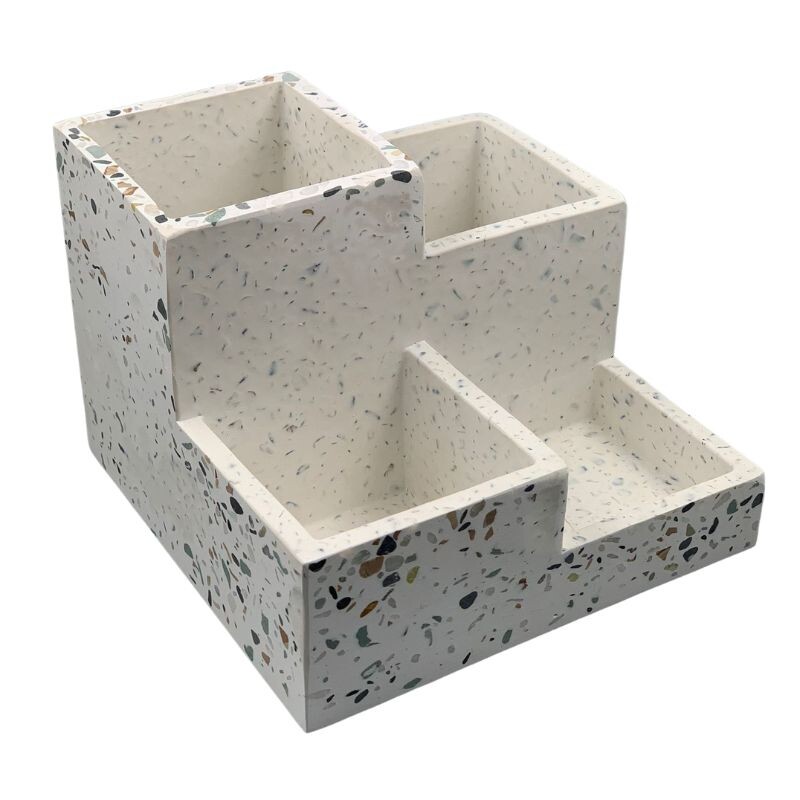 Organizador Cerámica Escalonado 16x16 cm Terrazo