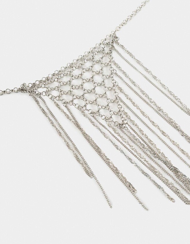 Collares Largos Espejos Collar Largo De Espejos - Plateado