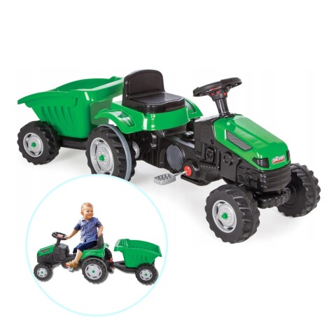 Auto Tractor Con Zorra Remolque Pedal Infantil Niños Pilsan Montable Auto Tractor Con Zorra Remolque Pedal Infantil Niños Pilsan Montable