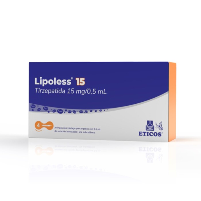 LIPOLESS 15 MG X 4 JERINGAS C/VASTAGO única