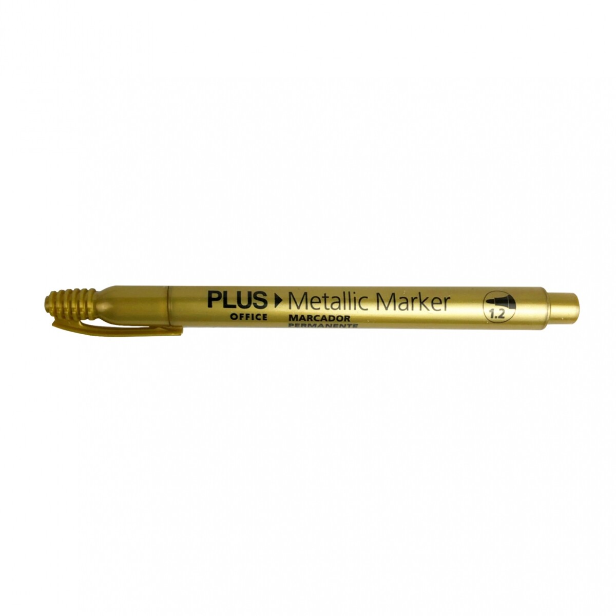 Marcador Plus Office Metalizado 1.2 mm - Oro 