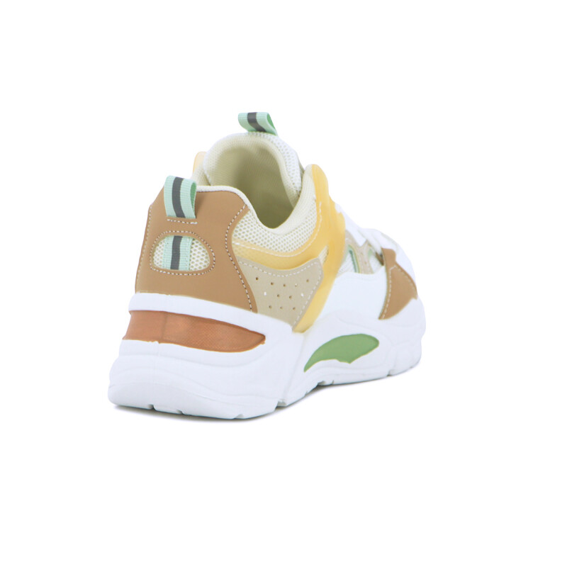 Austral Calzado Casual Sophia C/plataforma Acordonado - Naranja-verde Naranja-verde
